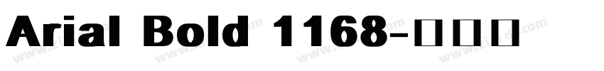 Arial Bold 1168字体转换